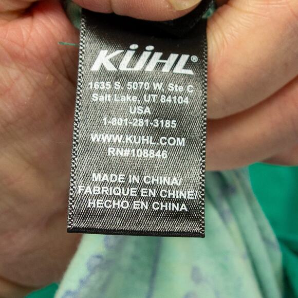 Women's Small KUHL Green Reversible Cotton Blend Sleeveless Dress - Picture 7 of 8